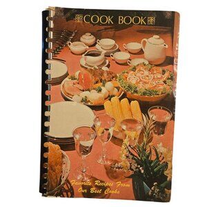 Arkansas City KS 1974 First Baptist Church Cookbook Ark Kansas Recipe Book Vtg